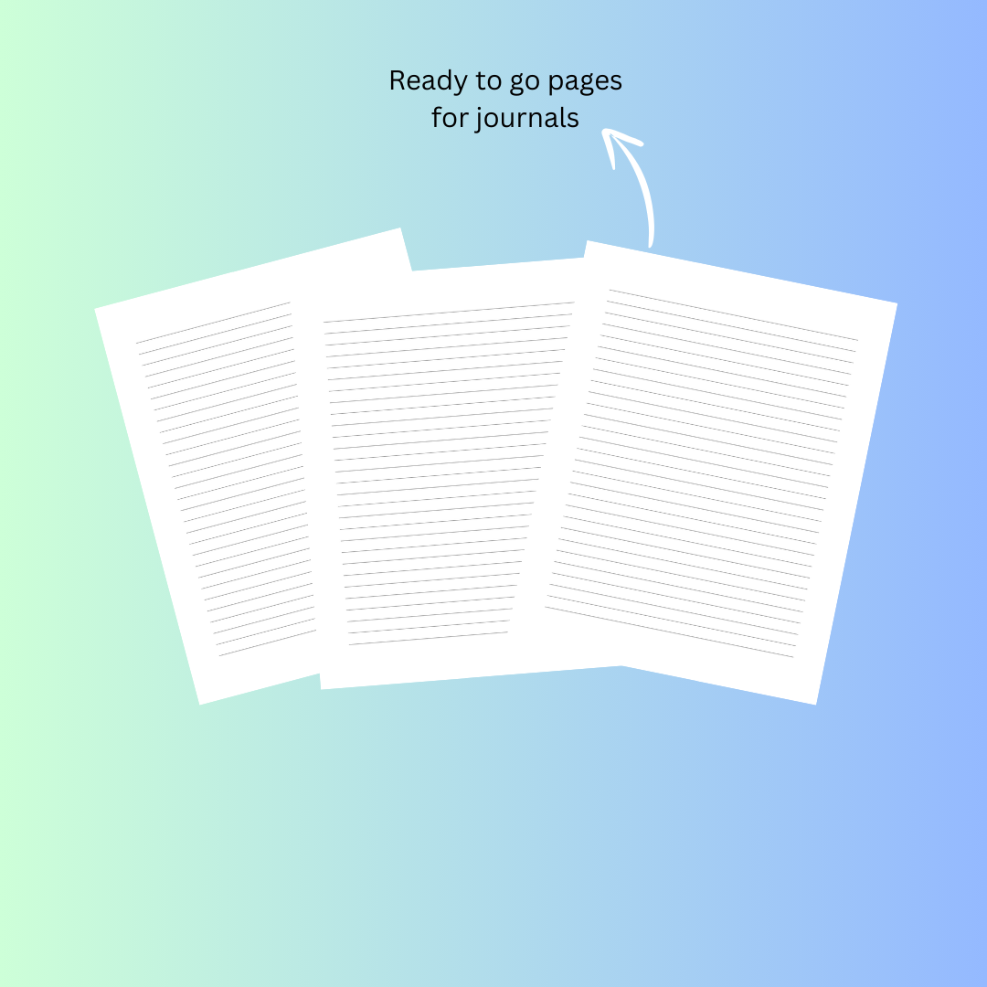 30 page ready to go journal interior