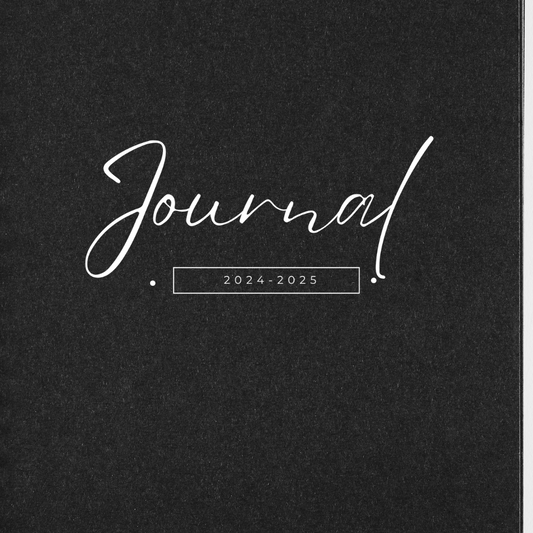 Sleek black journal